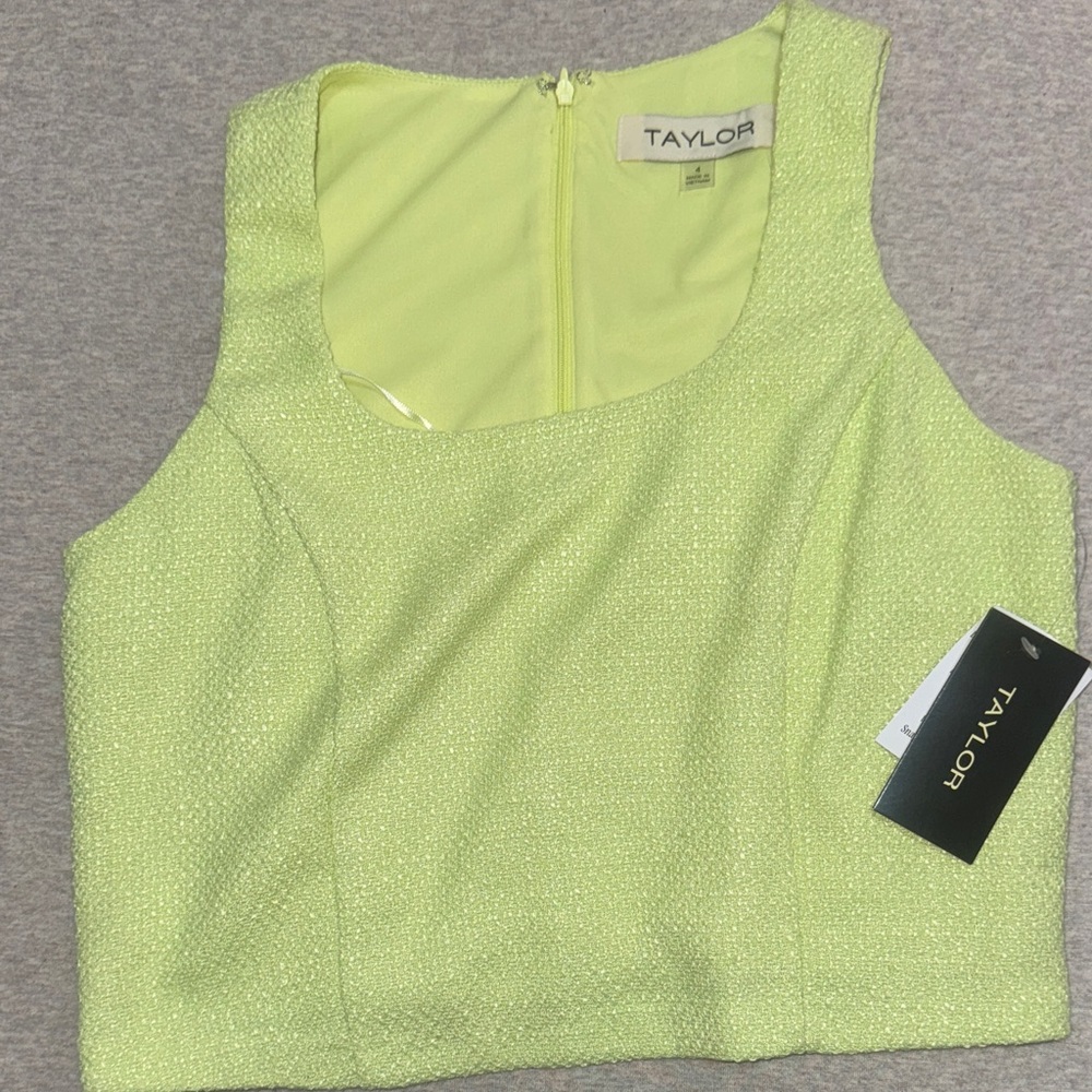 Taylor Vibrant Lime Crop Top